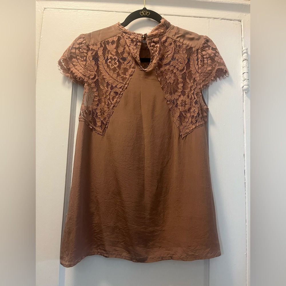 Nwot Revolve Ravn Noma Top Lace Dusty Rose Small View 6